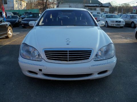 Alabaster White Mercedes-Benz S 500 Sedan.  Click to enlarge.
