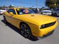 Front 3/4 View of 2012 Dodge Challenger SRT8 Yellow Jacket #10