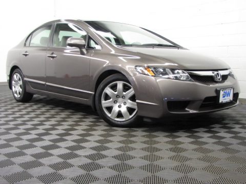Urban Titanium Metallic Honda Civic LX Sedan.  Click to enlarge.