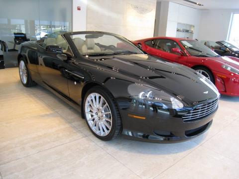 Jet Black Aston Martin DB9 Volante.  Click to enlarge.