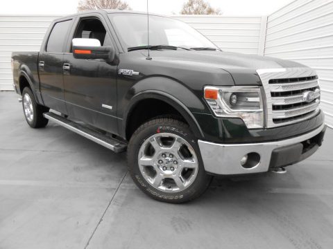 Green Gem Metallic Ford F150 Lariat SuperCrew 4x4.  Click to enlarge.