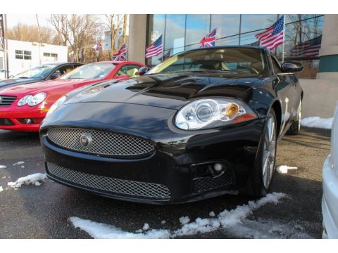 Ebony Black Jaguar XK XKR Coupe.  Click to enlarge.