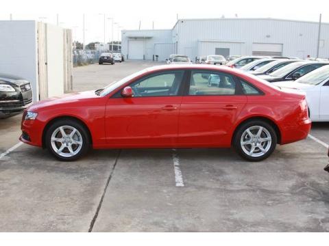 Brilliant Red Audi A4 2.0T quattro Sedan.  Click to enlarge.