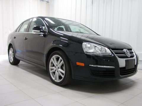 Black Volkswagen Jetta TDI Sedan.  Click to enlarge.
