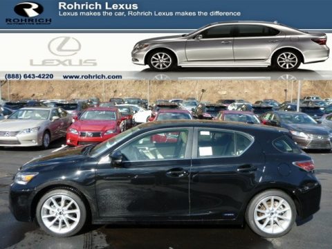 Obsidian Black Lexus CT 200h Hybrid.  Click to enlarge.