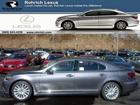 Nebula Gray Pearl Lexus LS 460 L AWD.  Click to enlarge.