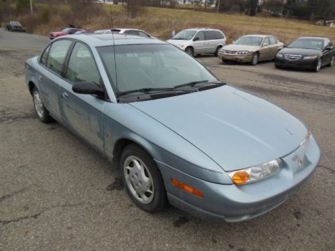 Silver Blue Saturn S Series SL2 Sedan.  Click to enlarge.