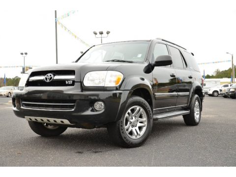 Black Toyota Sequoia Limited.  Click to enlarge.