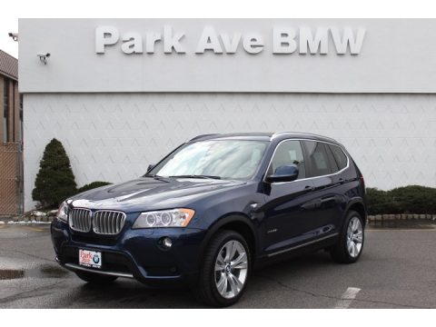 Deep Sea Blue Metallic BMW X3 xDrive 35i.  Click to enlarge.
