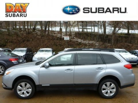 Ice Silver Metallic Subaru Outback 2.5i Premium.  Click to enlarge.