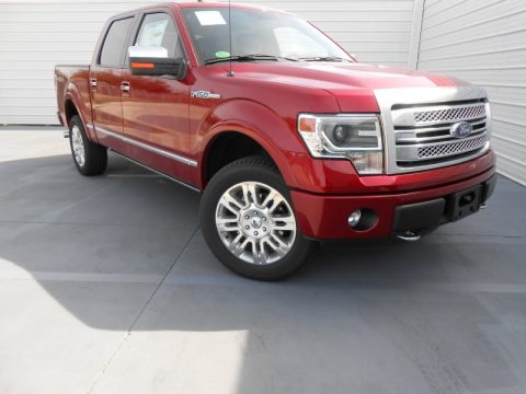 Ruby Red Metallic Ford F150 Platinum SuperCrew 4x4.  Click to enlarge.