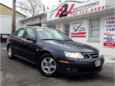 Nocturne Blue Metallic Saab 9-3 Linear Sedan.  Click to enlarge.