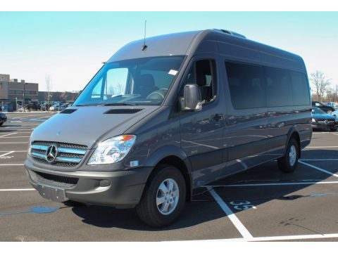Graphite Grey Mercedes-Benz Sprinter 2500 High Roof Passenger Van.  Click to enlarge.