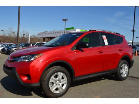 Barcelona Red Metallic Toyota RAV4 LE.  Click to enlarge.