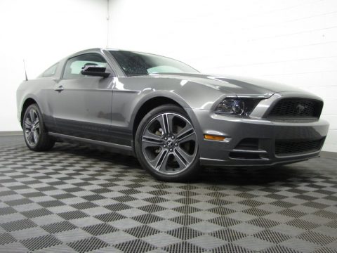 Sterling Gray Metallic Ford Mustang V6 Coupe.  Click to enlarge.