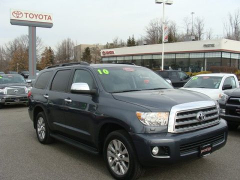 Slate Gray Metallic Toyota Sequoia Limited 4WD.  Click to enlarge.