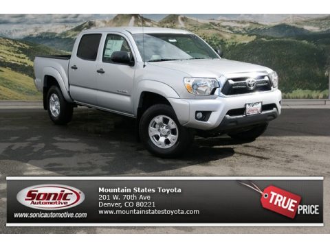 Silver Streak Mica Toyota Tacoma V6 SR5 Double Cab 4x4.  Click to enlarge.