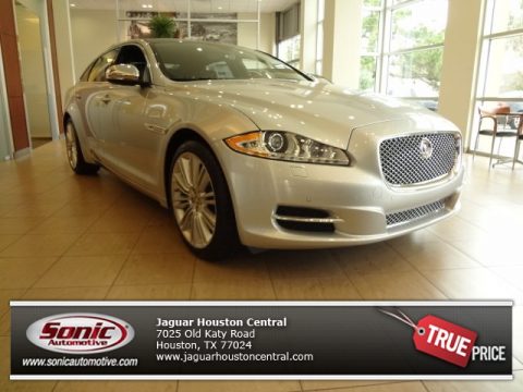Rhodium Silver Metallic Jaguar XJ XJL Portfolio AWD.  Click to enlarge.