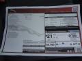  2013 Jaguar XJ XJ Window Sticker #20