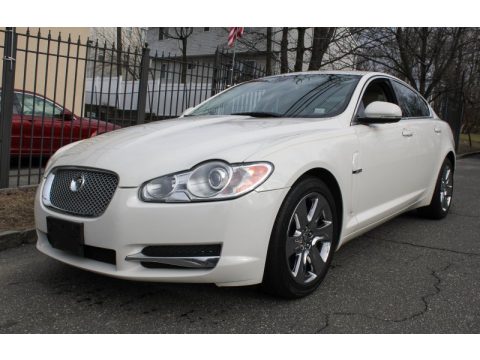 Porcelain White Jaguar XF Sport Sedan.  Click to enlarge.