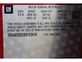 Info Tag of 2013 Cadillac ATS 2.0L Turbo Premium #32