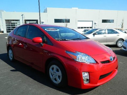 Barcelona Red Metallic Toyota Prius Hybrid II.  Click to enlarge.