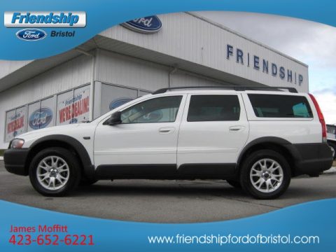 Ice White Volvo XC70 AWD.  Click to enlarge.