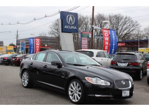 Ultimate Black Jaguar XF Premium Sport Sedan.  Click to enlarge.