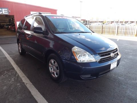 Velvet Blue Metallic Kia Sedona LX. Click to enlarge. Velvet Blue Metallic Kia Sedona LX. Click to enlarge.