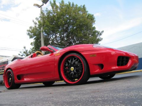 Red Ferrari 360 Spider F1.  Click to enlarge.
