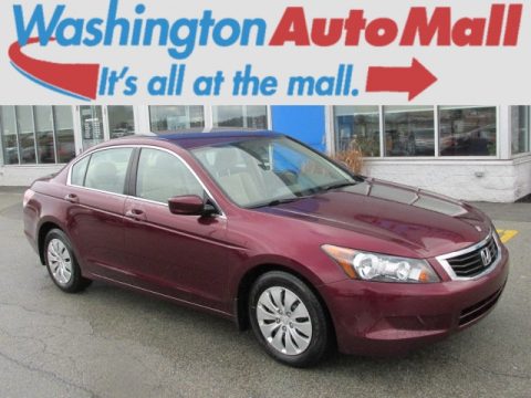 Basque Red Pearl Honda Accord LX Sedan.  Click to enlarge.