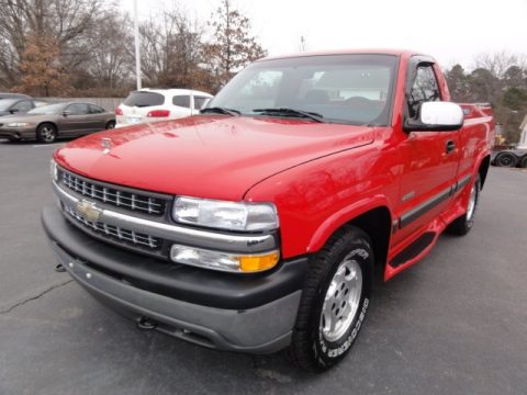 Victory Red Chevrolet Silverado 1500 LS Regular Cab 4x4.  Click to enlarge.