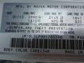 Mazda Color Code 34K Crystal White Pearl Mica #16