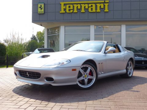 Grigio Touring (Silver) Ferrari 575 Superamerica Roadster F1.  Click to enlarge.