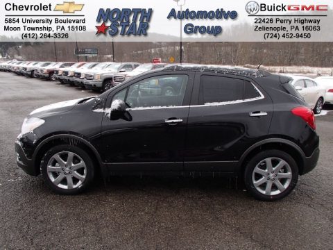 Carbon Black Metallic Buick Encore Leather AWD.  Click to enlarge.