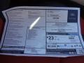  2013 Land Rover Range Rover Evoque Dynamic Coupe Window Sticker #19