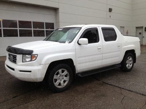 White Honda Ridgeline RTL.  Click to enlarge.