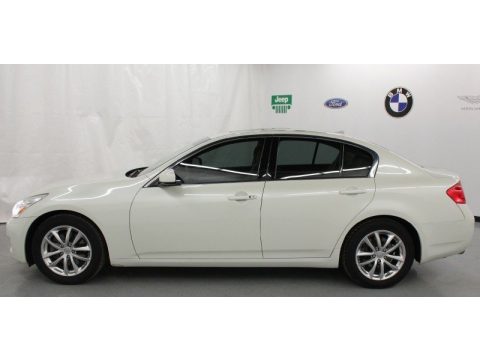 Ivory Pearl White Infiniti G 35 Sedan.  Click to enlarge.