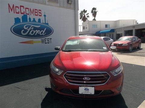 Ruby Red Metallic Ford Taurus Limited.  Click to enlarge.