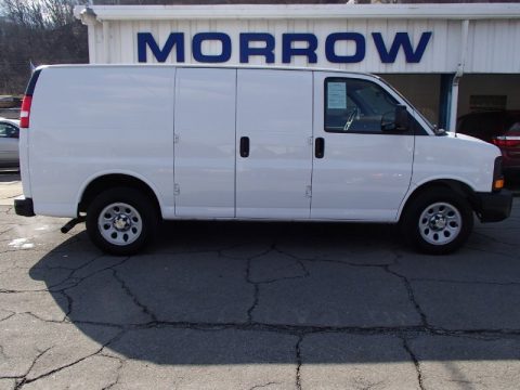 Summit White Chevrolet Express 1500 Cargo Van.  Click to enlarge.