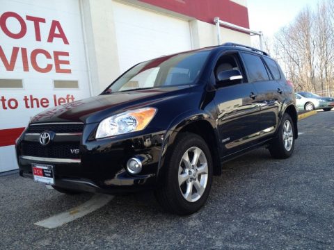 Black Toyota RAV4 V6 4WD.  Click to enlarge.