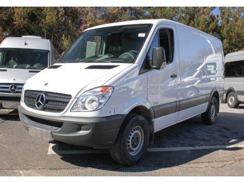 Arctic White Mercedes-Benz Sprinter 2500 Cargo Van.  Click to enlarge.