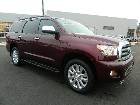 Cassis Pearl Red Toyota Sequoia Platinum 4WD.  Click to enlarge.