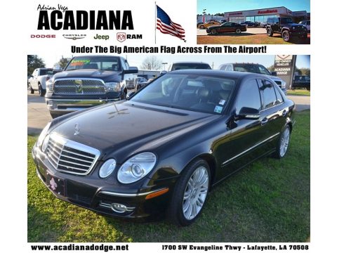 Black Mercedes-Benz E 350 Sedan.  Click to enlarge.