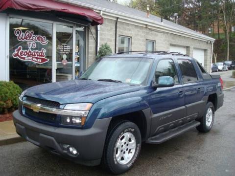 Bermuda Blue Metallic Chevrolet Avalanche Z71 4x4.  Click to enlarge.