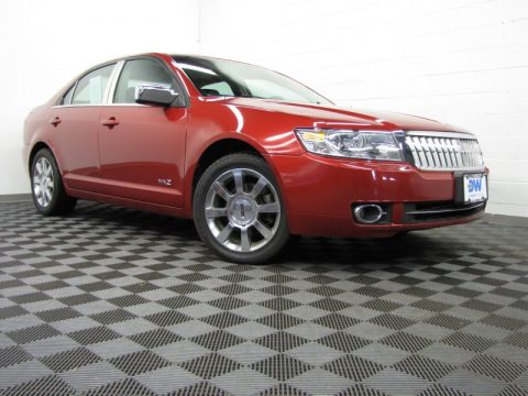 Vivid Red Metallic Lincoln MKZ AWD Sedan.  Click to enlarge.