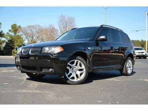 Jet Black BMW X3 3.0i.  Click to enlarge.