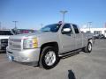 Front 3/4 View of 2010 Chevrolet Silverado 1500 LT Extended Cab 4x4 #3