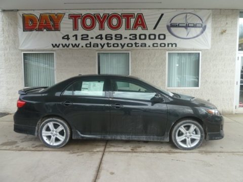 Black Sand Pearl Toyota Corolla S.  Click to enlarge.