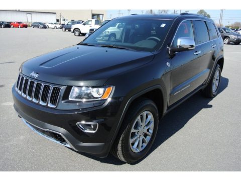 Brilliant Black Crystal Pearl Jeep Grand Cherokee Limited 4x4.  Click to enlarge.